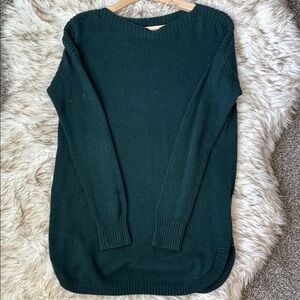 Women's Long Green Sweater